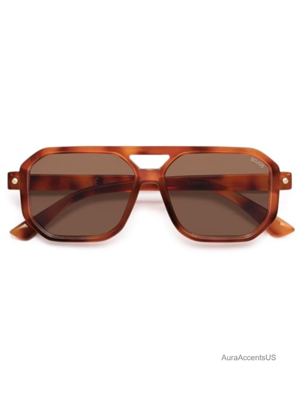 Polarized Square Aviator Sunglasses UV400 Unisex Retro Full Coverage